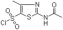结构式 CAS# 69812-29-9, 2-乙酰氨基-4-甲基-5-噻唑磺酰氯