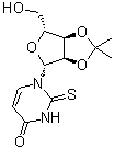 结构式 CAS# 6984-55-0, 2',3'-O-异丙亚基-2-硫代尿苷