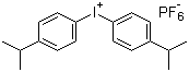 双(4-异丙基苯基)碘鎓六氟磷酸盐分子结构 (CAS 69842-76-8)