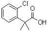 2-(2-氯苯基)-2-甲基丙酸分子结构 (CAS 69849-06-5)