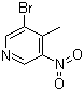 3-Bromo-4-methyl-5-nitropyridine molecular structure (CAS 69872-15-7)
