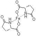 5-Oxo-L-proline iron complex molecular structure (CAS 69916-59-2)