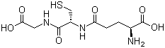 结构式 CAS# 70-18-8, 谷胱甘肽; 5-L-谷氨酰-L-半胱氨酰甘氨酸