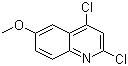 2,4-Dichloro-6-methoxyquinoline molecular structure (CAS 70049-46-6)