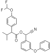 Flucythrinate molecular structure (CAS 70124-77-5)