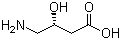 structure of CAS# 7013-07-2, (R)-(-)-4-Amino-3-hydroxybutanoic acid