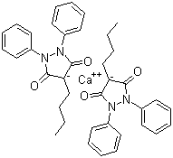 Phenylbutazone calcium molecular structure (CAS 70145-60-7)