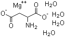 Magnesium aspartate tetrahydrate molecular structure (CAS 7018-07-7)