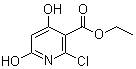 结构式 CAS# 70180-38-0, 2-氯-4,6-二羟基烟酸乙酯