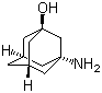 结构式 CAS# 702-82-9, 3-氨基-1-金刚烷醇