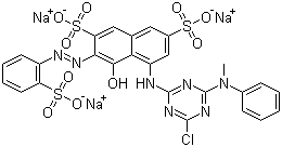 Reactive Red 24 molecular structure (CAS 70210-20-7)