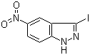 结构式 CAS# 70315-69-4, 3-碘-5-硝基-1H-吲唑