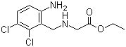 Ethyl N-(2,3-dichloro-6-aminobenzyl)glycine molecular structure (CAS 70406-92-7)