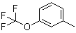 structure of CAS# 705-44-2, 3-(Trifluoromethoxy)toluene;3-Methylphenyl trifluoromethyl ether; m-(Trifluoromethoxy)toluene; m-Tolyl trifluoromethyl ether