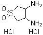 四氢-3,4-噻吩二胺 1,1-二氧化物二盐酸盐分子结构 (CAS 70519-79-8)