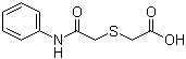 结构式 CAS# 70648-87-2, 2-[(2-苯胺基-2-氧代乙基)硫基]乙酸