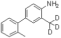 2'-甲基-3-(三氘甲基)-[1,1'-联苯]-4-胺分子结构 (CAS 70786-75-3)