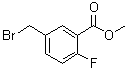 结构式 CAS# 709-45-5, 5-(溴甲基)-2-氟苯甲酸甲酯