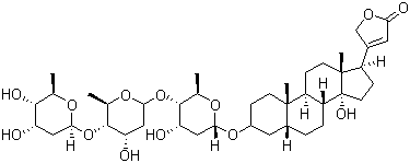 Digitoxin molecular structure (CAS 71-63-6)