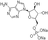 Vidarabine sodium phosphate molecular structure (CAS 71002-10-3)