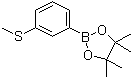 3-(甲硫基)苯硼酸频哪醇酯分子结构 (CAS 710348-63-3)