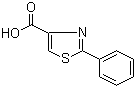结构式 CAS# 7113-10-2, 2-苯基-1,3-噻唑-4-甲酸