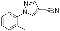 1-(2-甲基苯基)-1H-吡唑-4-甲腈分子结构 (CAS 712-39-0)