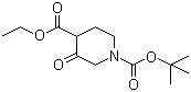 structure of CAS# 71233-25-5, Ethyl 1-N-Boc-3-oxopiperidine-4-carboxylate