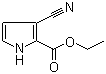 结构式 CAS# 7126-44-5, 3-氰基-1H-吡咯-2-甲酸乙酯