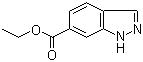 结构式 CAS# 713-09-7, 1H-吲唑-6-羧酸乙酯