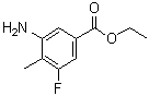 结构式 CAS# 713-47-3, 3-氨基-5-氟-4-甲基苯甲酸乙酯