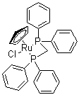 结构式 CAS# 71397-33-6, (环戊二烯基)[双(二苯基膦)甲烷]氯化钌