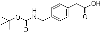 结构式 CAS# 71420-92-3, N-叔丁氧羰基-(4-氨基甲基苯基)乙酸
