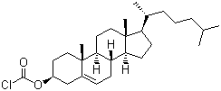 Cholesteryl chloroformate molecular structure (CAS 7144-08-3)
