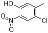 4-氯-3-甲基-6-硝基苯酚分子结构 (CAS 7147-89-9)