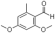 2,4-二甲氧基-6-甲基苯甲醛分子结构 (CAS 7149-90-8)