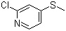 structure of CAS# 71506-83-7, 2-Chloro-4-(methylthio)pyridine
