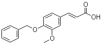 3-Methoxy-4-(benzyloxy)cinnamic acid molecular structure (CAS 7152-95-6)