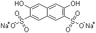 结构式 CAS# 7153-21-1, 2,7-二羟基萘-3,6-二磺酸钠