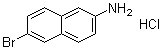 结构式 CAS# 71590-31-3, 6-溴-2-萘胺盐酸盐