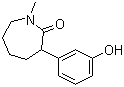 Hexahydro-3-(3-hydroxyphenyl)-1-methyl-2H-azepin-2-one molecular structure (CAS 71592-44-4)