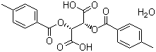 Di-p-toluoyl-D-tartaric acid monohydrate molecular structure (CAS 71607-32-4)