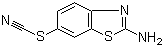 2-Amino-6-benzothiazolyl thiocyanate molecular structure (CAS 7170-77-6)
