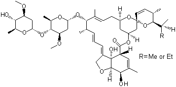 Abamectin molecular structure (CAS 71751-41-2)
