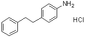 4-(2-Phenylethyl)benzenamine hydrochloride molecular structure (CAS 71845-20-0)