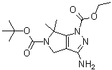 3-Amino-4,6-dihydro-6,6-dimethyl-pyrrolo[3,4-c]pyrazole-1,5-dicarboxylic acid 5-(1,1-dimethylethyl) 1-ethyl ester molecular structure (CAS 718632-47-4)