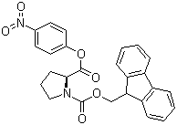 结构式 CAS# 71989-32-7, N-芴甲氧羰基-L-脯氨酸 4-硝基苯酯