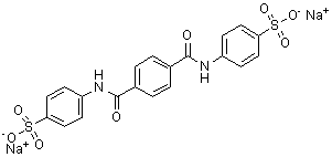 N,N'-Terephthaloyldisulfanilic acid disodium salt molecular structure (CAS 72-15-1)