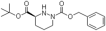 (S)-四氢-1,3(2H)-哒嗪二羧酸 3-叔丁酯 1-(苯甲基)酯分子结构 (CAS 72064-51-8)