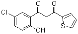 1-(5-Chloro-2-hydroxyphenyl)-3-(2-thienyl)-1,3-propanedione molecular structure (CAS 7209-69-0)